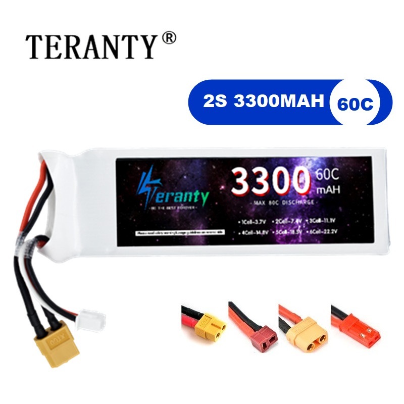 Drone Battery 3S - Batterie LiPo 2s 7.4V 3300mAh 60C