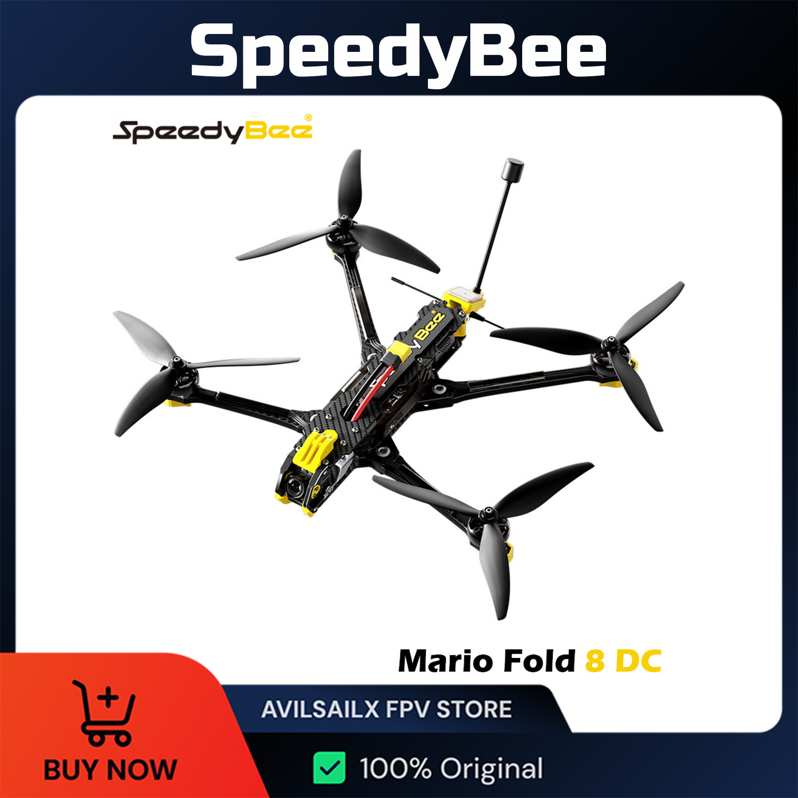 Drone Battery Box - SpeedyBee Mario Fold 8 DC Cadre