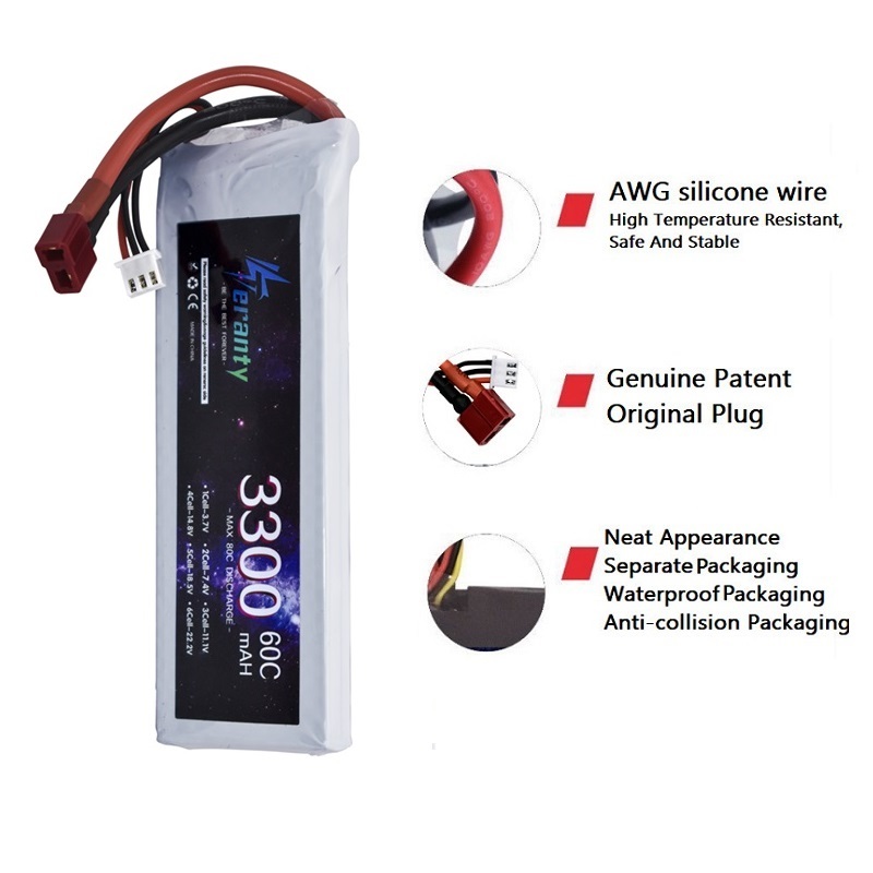Batterie LiPo 2s 7.4V 3300mAh  - Drone Battery 3S avis et prix